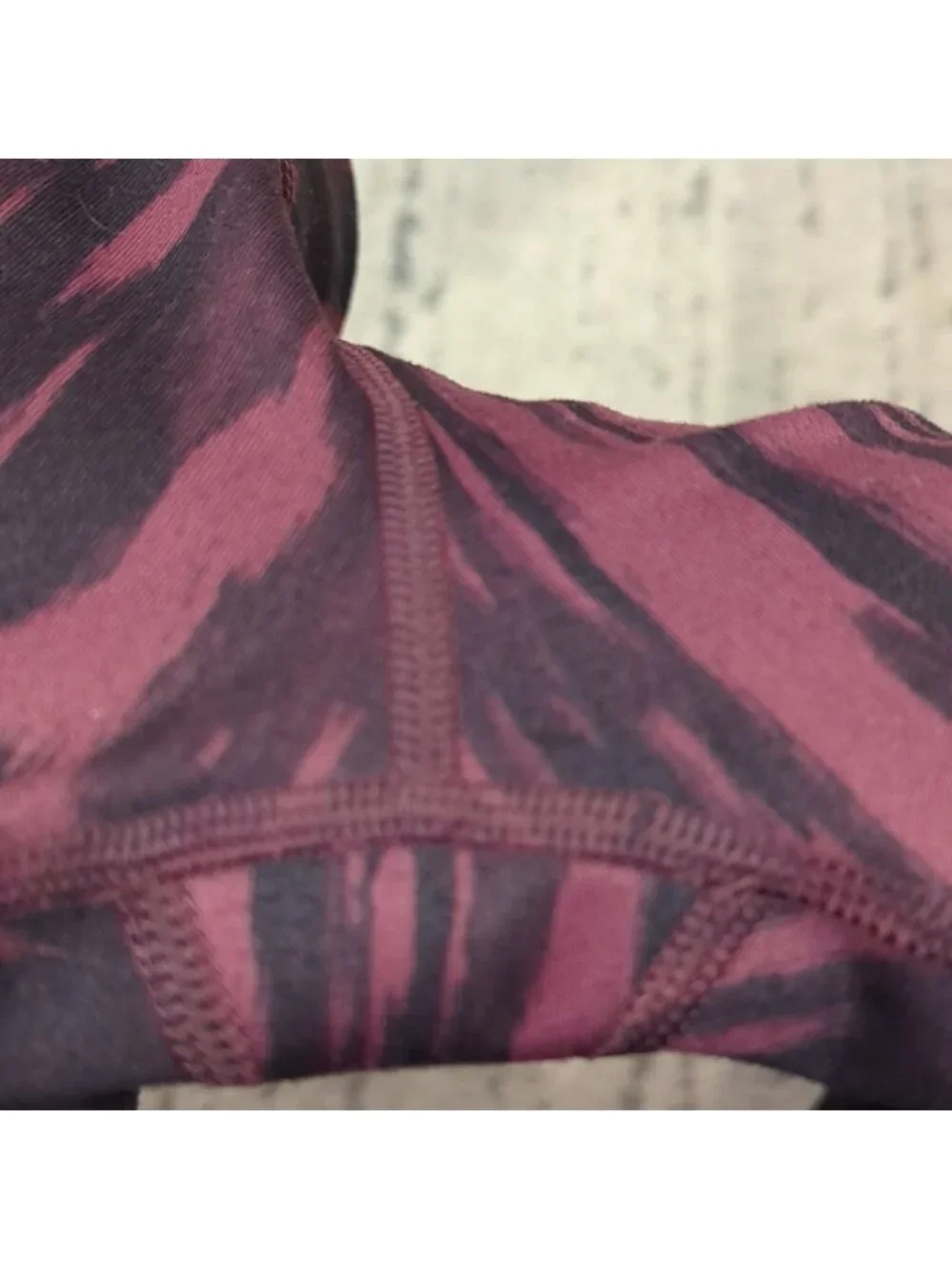 Lululemon Wunder Under Pant (Full-On Luon)Painted Animal Bordeaux Drama